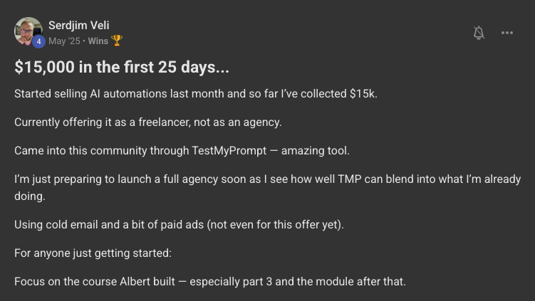 Client win